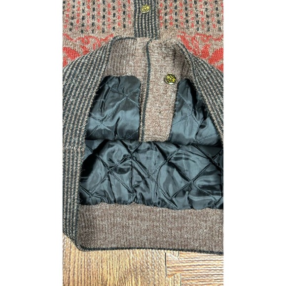 Vintage 80s Puffy Cozy Button Up Cardigan Sweater By Lung Kong Icelandic Style - Picture 5 of 9